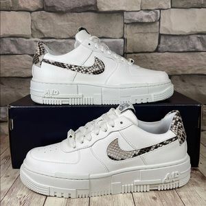 Brand New Nike Airforce 1  Pixel in the color ‘Sail Snake’